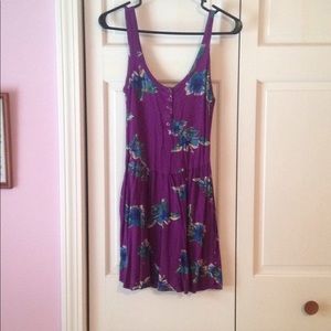 Purple floral sundress